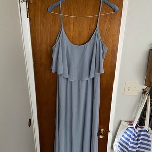 Show me your mumu, floor length, ice blue dress